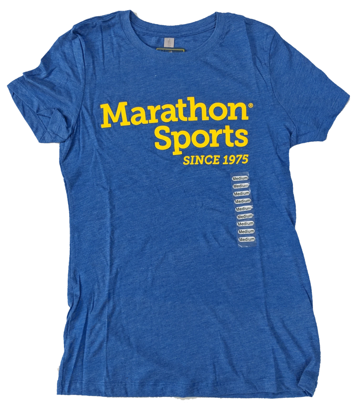 Marathon Sports Women's Logo Tee - Royal/Yellow (W LOGO TEE 2) 3 Marathon Sports Women's Logo Tee - Royal/Yellow (W LOGO TEE 2)