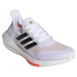 Adidas Women's UltraBoost 21 - White/Black/Solar Red (S23840) -BROOKS Store 20652554