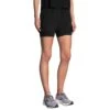 Brooks Women's Chaser 5" 2-IN-1 Short - Black (221464001) -BROOKS Store 221464 001 MA Chaser 5in 2in1 Short