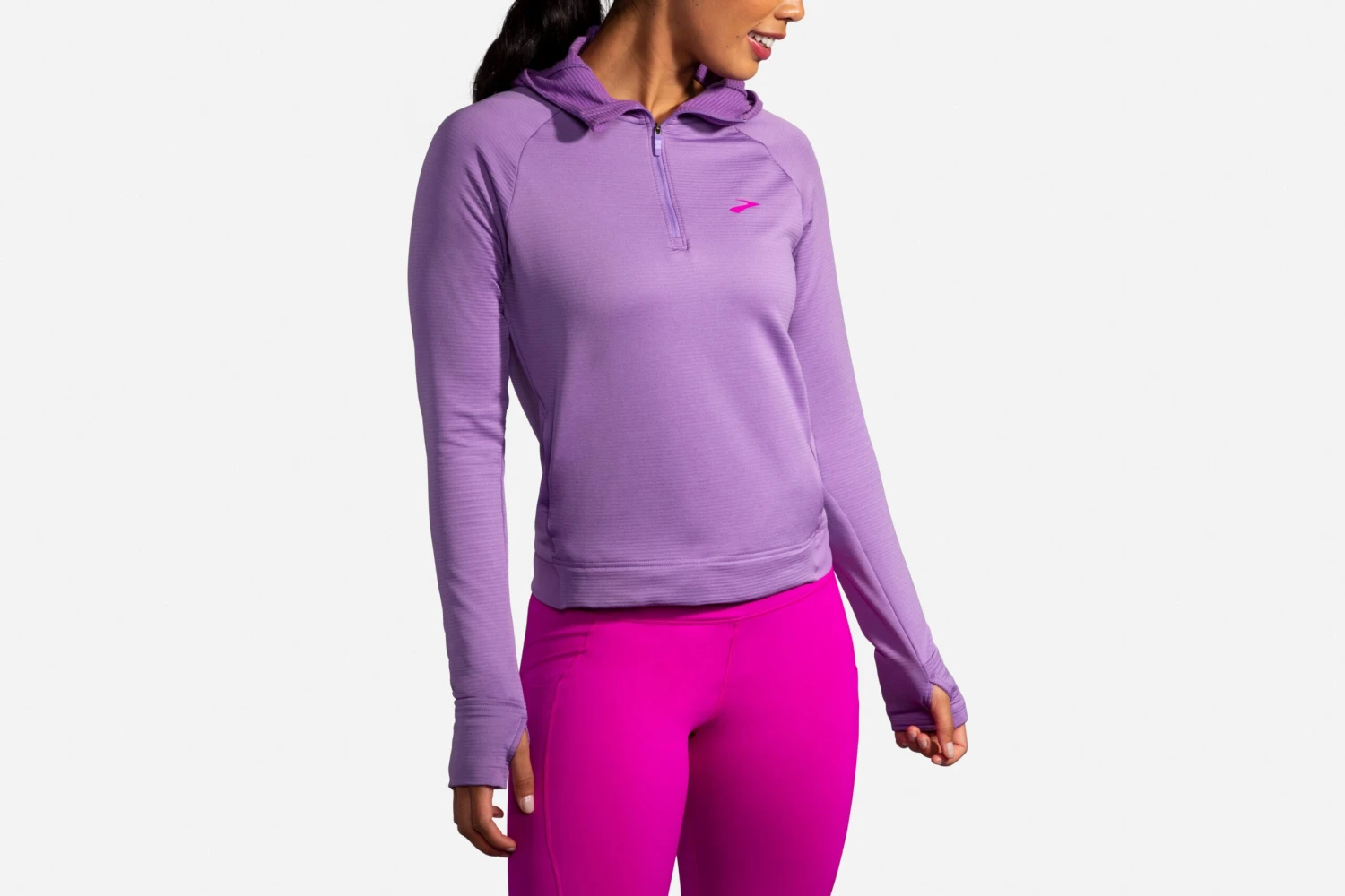 Brooks Women's Notch Thermal Hoodie (221502) 11 Brooks Women's Notch Thermal Hoodie (221502) - Image 9