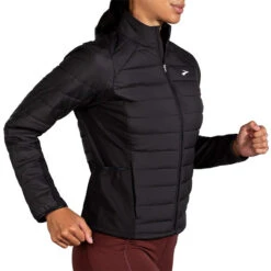 Brooks Women's Shield Hybrid Jacket - Black (221557001) -BROOKS Store 221557 001 MV Shield Hybrid Jacket 2