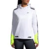 Brooks Women's Run Visible Thermal Hoodie - White/Asphalt/Nightlife (221559134) -BROOKS Store 221559 134 MF Run Visible Thermal Hoodie