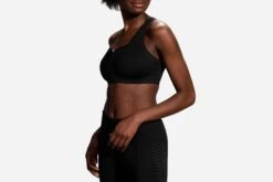 Brooks Women's Dare Zip Run Sports Bra - Black (350075001) -BROOKS Store 350075 001 ma Dare Zip 97e38bc0 c412 47c7 8e8d fc5fb885050d