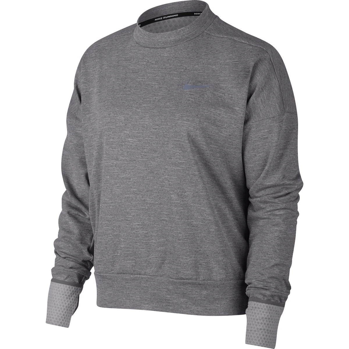 Nike Women's Therma Sphere Element Crew Long Sleeve - Gunsmoke/Heather (928946-036) 3 Nike Women's Therma Sphere Element Crew Long Sleeve - Gunsmoke/Heather (928946-036)