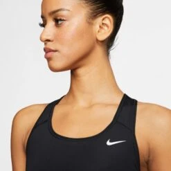 Nike Women's Swoosh Medium Support Non-Padded Sports Bra (BV3630) -BROOKS Store BV3630 010 PHSYM001