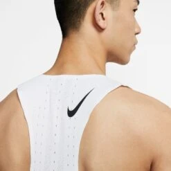 Nike Men's Aeroswift Singlet (CJ7835) -BROOKS Store CJ7835 100 PHSYM003