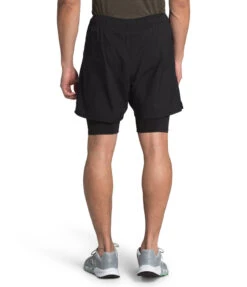 The North Face Men's Active Trail Dual Short - Black (NF0A48USJK3) -BROOKS Store NF0A48US JK3 back 1