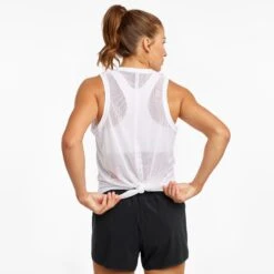 Saucony Women's Rerun Tank -BROOKS Store SAW800335 WH 3 1