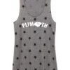 Women's Plimoth Racerback Stars And Stripes Tank - Gray (PLI-AA1927P-EGS) -BROOKS Store aa1927p dr z FF