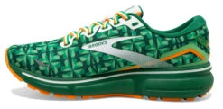 Brooks Men's Ghost 15 -BROOKS Store brooks mens ghost 15 running shoe st.patricks day edition green orange 3