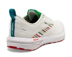 Brooks Women's Revel 6 -BROOKS Store brooks womens revel 6 running shoe white green red special edition 2