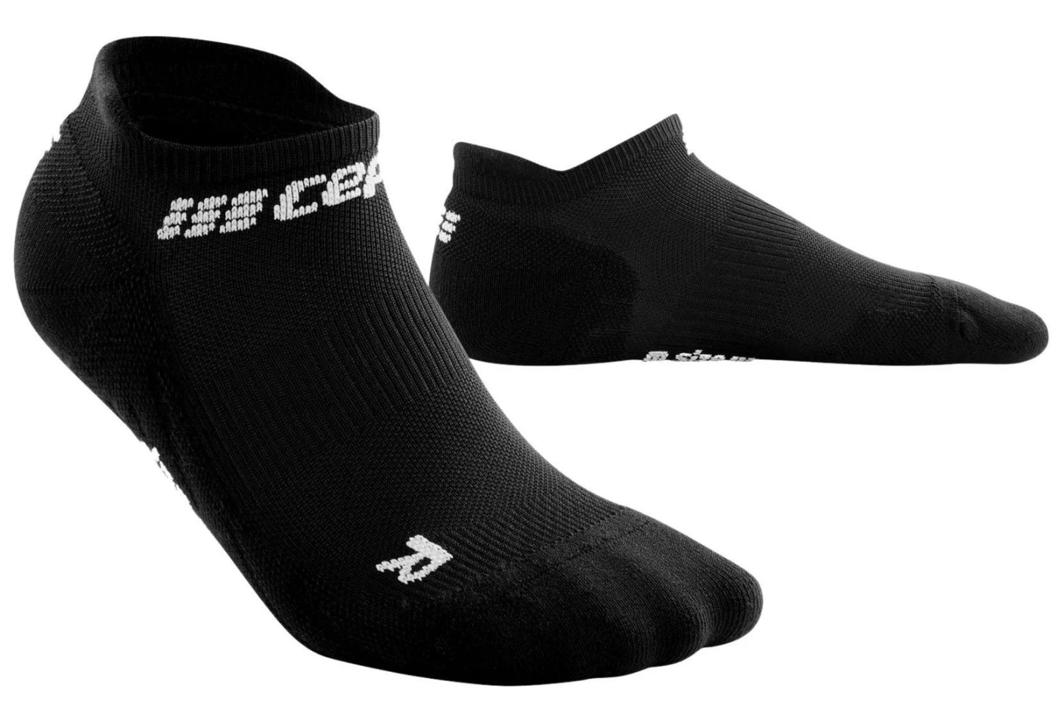 CEP Men's Compression No Show Socks 4.0 - Black (WP36R) 3 CEP Men's Compression No Show Socks 4.0 - Black (WP36R)