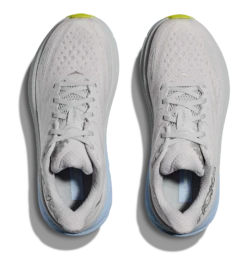 HOKA Women's Clifton 9 -BROOKS Store hoka womens clifton nine running shoe gray blue 2